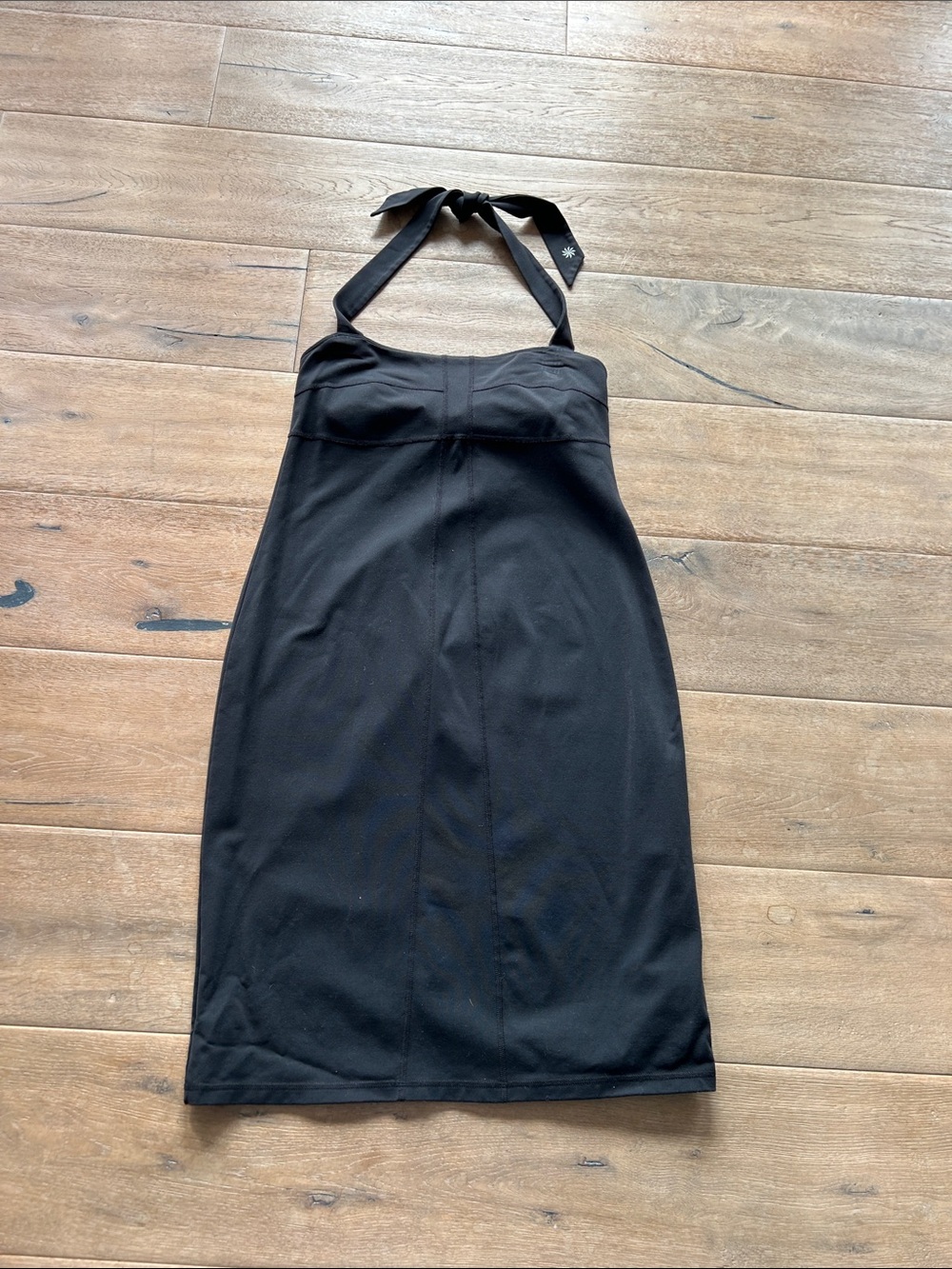 Athleta Black Halter Midi Dress